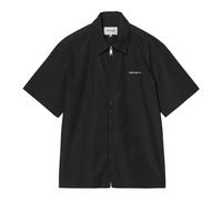 Carhartt Wip - S/S Postal Zip Shirt - Homme - Chemises - Noir - Taille: L