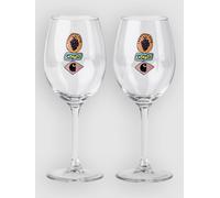 Carhartt WIP Stacked Grapes Wine Glass Set blanc Uni