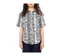 Carhartt Wip - W' S/S Snake Camo Shirt - Femme - Blouses et Chemises - Noir - Taille: 38 FR