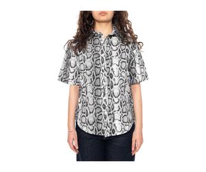 Carhartt Wip - W' S/S Snake Camo Shirt - Femme - Blouses et Chemises - Noir - Taille: 38 FR