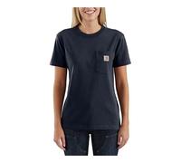 Carhartt - Women's Loose Fit Heavyweight S/S Pocket Cotton - T-Shirt Taille S, Bleu
