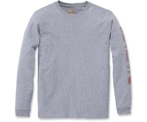 Carhartt Workwear Logo Chemise à manches longues dames, gris, Taille L
