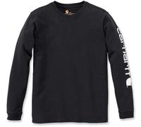 Carhartt Workwear Logo Chemise à manches longues dames, noir, Taille XS