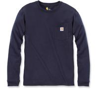 Carhartt Workwear T-shirt manches longues avec poche Femme Bleu marine Taille M