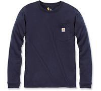 Carhartt Workwear Pocket Chemise À Manches Longues Femmes, Bleu, Taille L