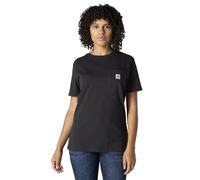 Carhartt Workwear Pocket Short-Sleeve T-Shirt Utilitaire de Travail, Black, XL aux Femmes