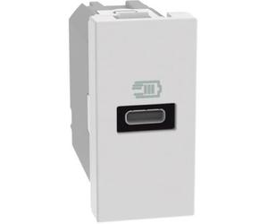 Caricatore USB-C Power Delivery 20W Bianco IP40 BTicino MatixGo JW4192C