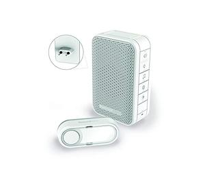 Carillon à LED sans fil enfichable Honeywell Home DC313SP2 série 3 avec bouton-poussoir (blanc)