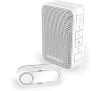 Carillon à LED, sans fil, portatif Honeywell Home DC313S série 3 avec bouton-poussoir (blanc)