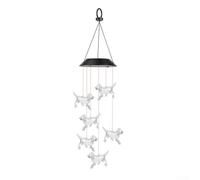 Carillon Chien Lumière LED Changeante Jardin Carillon Chien Lumière | Matériau ABS pour robuste, imperméable à l'eau, résistant à l'humidité, ne se déforme pas, pour idéal extérieur