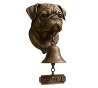 Carillon de porte en forme de chien avec motif animal vintage | Cloche d'entrée de porche pour portail, jardin, cour, maison, salle de sécurité
