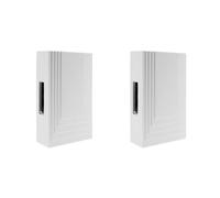 Carillon de porte filaire - OTIO - Lot de 2 - 220-240V - Blanc - Mélodie claire - Installation rapide - Fiable