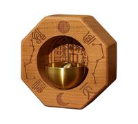 Carillon de porte magnétique en laiton, attache magnétique en bois, anneau de porte d'entrée pour maisons, bureaux, magasins, entrée commerciale, décoration pour accessoires de maison