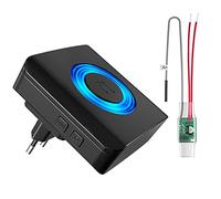Carillon de Sonnette Filaire Transfert Extension Radio | 1 convertisseur Radio + 1 Prise récepteur pour Les systèmes de Sonnette existants (émetteur intégré 3-24V AC/DC)