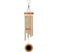 Carillon éolien en aluminium avec attrape-vent en forme de cœur, 66 cm, décoration de jardin, terrasse, cadeau de condoléances commémoratif pour perte de maman, deuil, souvenir de condoléances (32