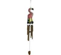 Carillon éolien en bambou, en bois sculpté à la main, 94 cm de haut, rose