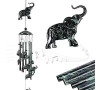 Carillon éolien en cuivre forgé - Motif tortue papillon