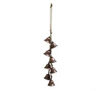 Carillon éolien en cuivre pour extérieur, cloche de bénédiction murale à suspendre avec poignée de porte en métal, breloques Feng Shui porte-bonheur pour la maison, décoration de jardin, carillon à