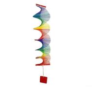 Carillon éolien en pour bois Arc-en-Ciel Décoratif pour Jardin et | High-quality Wood, 80x50x12cm, Vibrant Rainbow Design, pour ideal For Kindergarten, Home Corridors, Outdoor Gardens