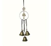 Carillon éolien, pendentif cloche de sorcière en métal, cloche de sorcière suspendue, cloche à vent, cloche décorative rétro faite à la main, décoration d'intérieur