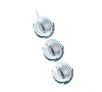 Carillon éolien réfléchissant pour oiseaux - En acier inoxydable - Effet miroir 3D - Répulsif à pigeons - Pour jardin, balcon, terrasse - Décoration extérieure - Argenté - 10 cm (1 bande)