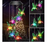 Carillon éolien solaire en forme de colibri pour jardin, pour, terrasse