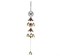 Carillon éolien vintage fait à la main en forme de papillon 56 cm en métal pour décoration de jardin aux tons mélodiques apaisants résistant aux intempéries