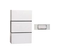 Carillon filaire 1 mélodie Bouton poussoir avec rétroéclairage Blanc