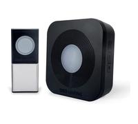 SCS Sentinel – Carillon sans fil – Portée 200 m – 36 mélodies – Bouton étanche IP44 – Noir