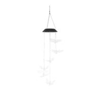Carillon Solaire à Vent LED Extérieur, Lampe Jardin Décorative