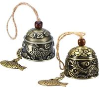 Carillons oliens Vintage 2 Vintage Fengshui Bell Classique Chinois Feng Shui Cloches Vent Mtal Jardin Suspendu Orne CARILLON EOLIEN
