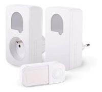 Carillons - SCS SENTINEL - SONE DUO - Sans fil et sans pile - Lot de 2 - Portée 150+50 mètres - Auto-alimenté