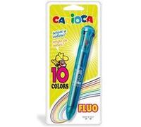 Carioca - 10 Stylos À Bille De Couleur - Couleurs Assorties - Rétractable