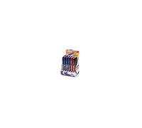 Carioca 41045 stylo à bille Noir, Bleu, Rouge Fin 24 pièce(s)