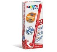Carioca 43039/03 stylo à encre gel Stylos à encre gel avec bouchon Moyen Rouge 12 pièce(s) G