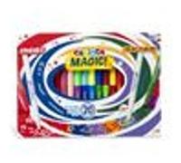 Carioca Magic Markers Lot de 20 marqueurs magiques - Encre magique qui change de couleur - Comprend un stylo marqueur Magink pour changer ou effacer