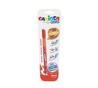 CARIOCA UNRWA Stylo effaçable avec encre thermosensible Contient 1 stylo. Parfait pour écrire, effacer et réécrire. Caoutchouc inclus. Trait 0,7 mm. Couleur : rouge, 43036/03.