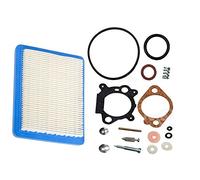 Carkio 498260 Kit de révision de carburateur avec Filtre à air Compatible with Briggs & Stratton 3,5 HP 4 HP Max Series Engine Compatible withr 493762 490937