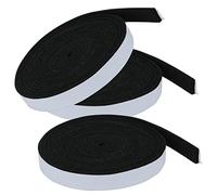 Carkio Lot de 3 joints d'étanchéité pour barbecue 1/2" x 1/8" 10 pieds - Joint d'étanchéité pour fumeur - Haute chaleur - Pour fumeurs - Pour couvercle fumeur