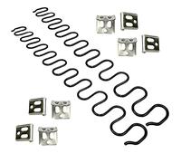 Carkio Ressorts de rechange pour canapé 2 pièces de 63 cm avec 8 clips en S, 4,0 fils de diamètre Kit de réparation de ressorts de canapé pour siège de décoration intérieure de meubles, automobile