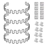 Carkio Ressorts de Rechange pour canapé 4 pièces 31in (78.74cm) avec 16 Clips en S, 4,0 Fils de diamètre Kit de réparation de Ressorts de canapé pour siège de décoration intérieure de Meubles