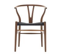 Carl Hansen & Søn Chaise CH24 Y Wishbone chêne - Chêne fumé huilé - maille noire