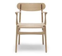 Carl Hansen & Søn Chaise CH26 - chêne/noyer huilé - maille nature
