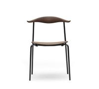 Carl Hansen & Søn Chaise CH88 T - Piètement en acier inoxydable - chêne huilé - acier époxy noir