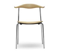 Carl Hansen & Søn Chaise CH88 T - Piètement en acier inoxydable - chêne huilé - Acier inoxydable