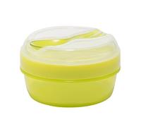 Carl Oscar Nice Cup Petite boîte à en-Cas Bento Box boîte de Casse-croûte avec Un Bloc réfrigérant conservant au Froid Durant Plusieurs Heures, Couverts Inclus, Couleur Vert Citron