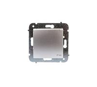 Carla 5901752637566 Douille individuelle avec plaque de recouvrement Argent 1736-16 électro-plastique Blanc