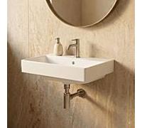 CARLDIX x LAUFEN Lavabo mural 45 cm A91001004501 Blanc, 450 x 360 mm, avec trou de robinetterie et trop-plein