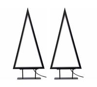 Carlo Milano 2 sapins de Noël design lumineux USB - 46 cm
