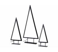 Carlo Milano 3 sapins de Noël design lumineux USB - 36 / 46 / 70 cm